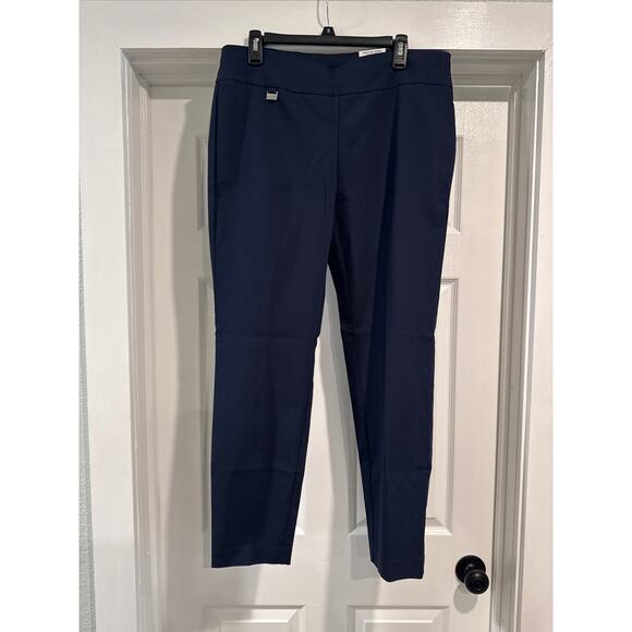 Alfani Tummy Control Skinny Pants Navy Women's Size 16 - Picture 1 of 10